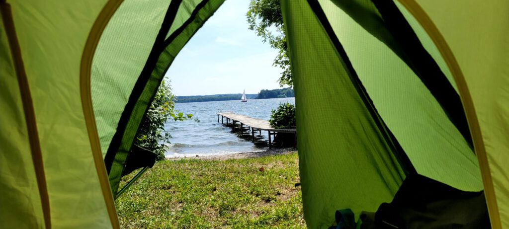 Campingplatz Spitzenort - Blick auf den Plöner See