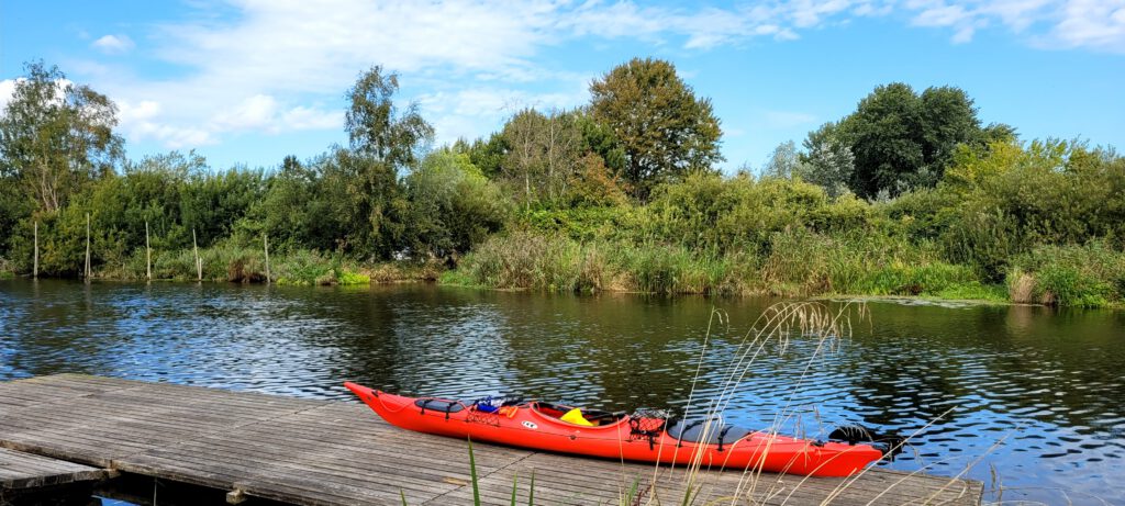 Kajaksteg am Hafen Damgarten