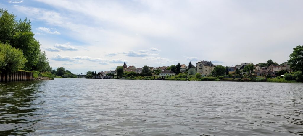 Einfahrt Oder-Spree Kanal bei Eisenhüttenstadt