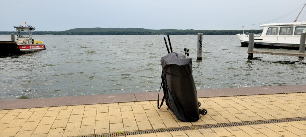 Nortik-Fold Kajak in Packtasche am Müggelsee