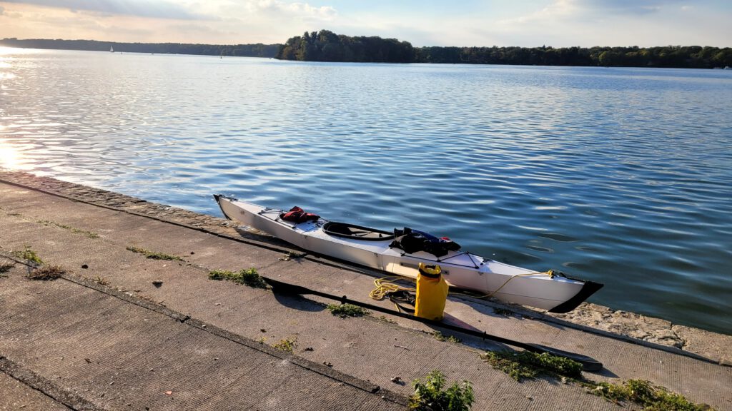 Kajak-Ausstiegsmöglichkeit am Tegeler See
